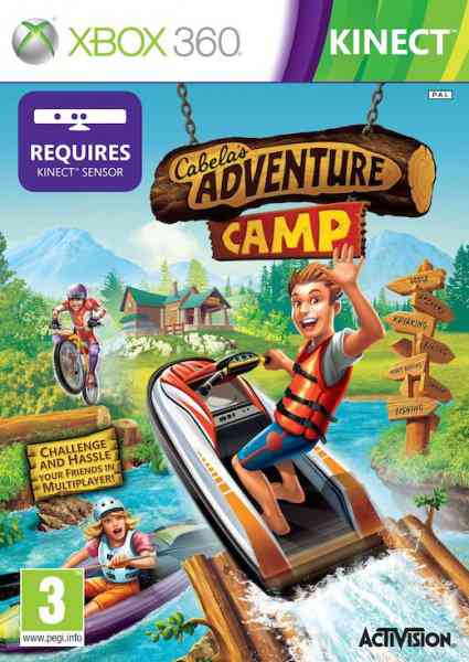 Cabelas Camp Adventures  Outdoor Sports   Kinect  X360